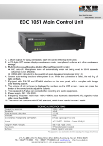 EDC 1051 Main Control Unit