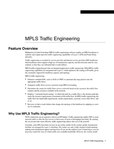 MPLS Traffic Engineering