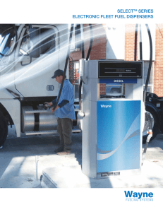 select series electronic fleet fuel dispensers