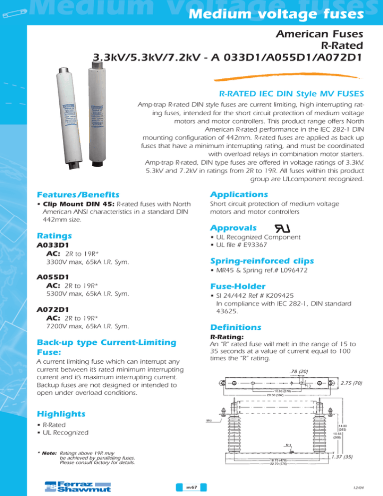 Medium Voltage Fuses