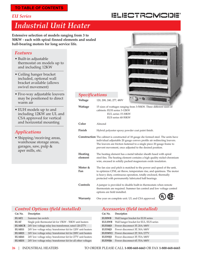 Industrial Unit Heater