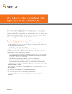 2017 Advance notice and Draft call letter