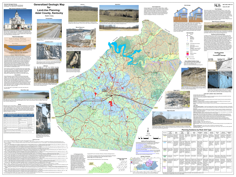 Adair County, Kentucky Kentucky Geological Survey