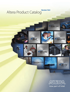 Altera Product Catalog