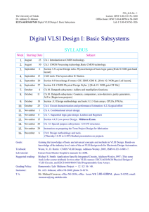 Digital VLSI Design I: Basic Subsystems