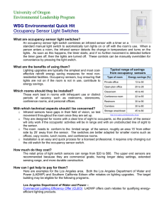 Motion Sensor Light Switches