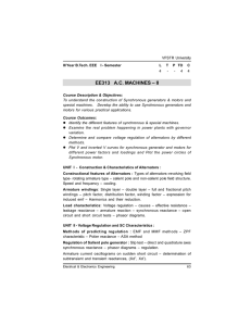 EE313 A.C. Machines II Course Description