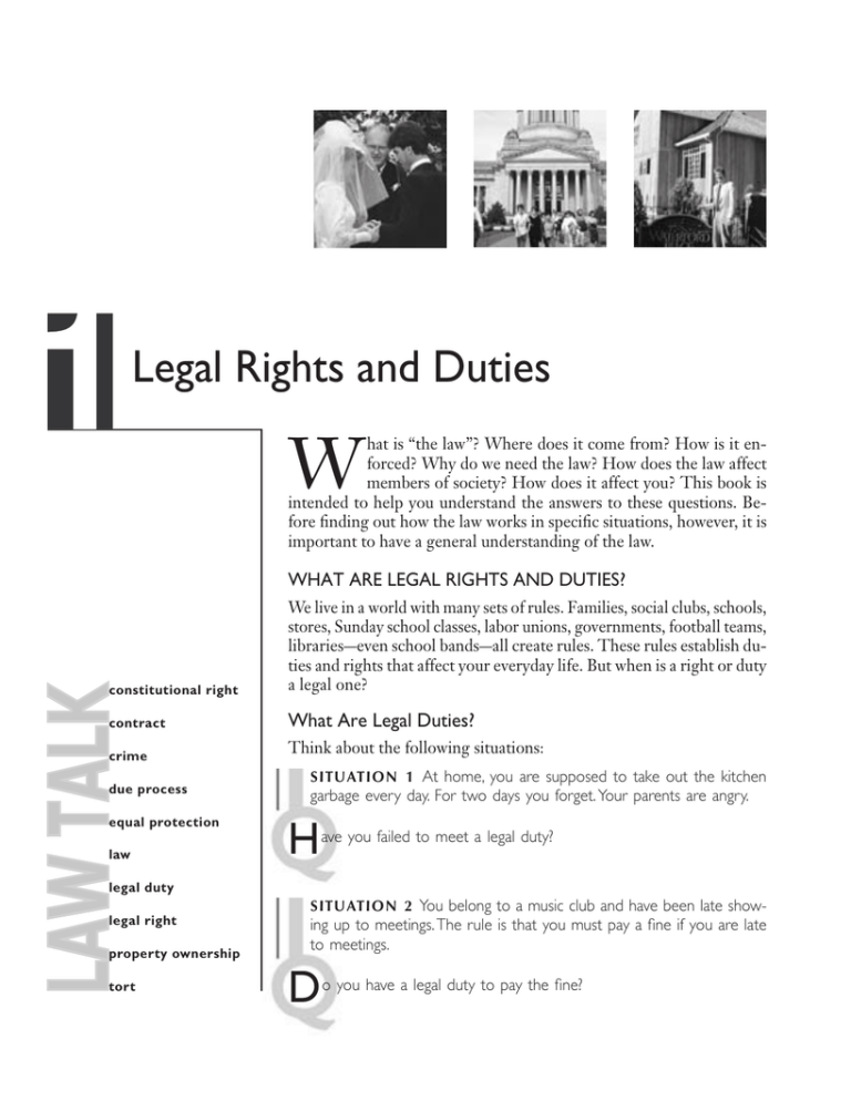 Ch1 Legal Rights And Duties