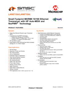 LAN8710A-EZK-TR Datasheet