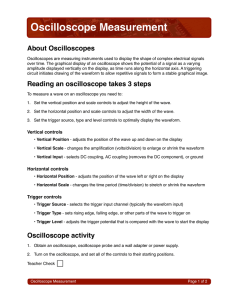 Oscilloscope Measurement Activity
