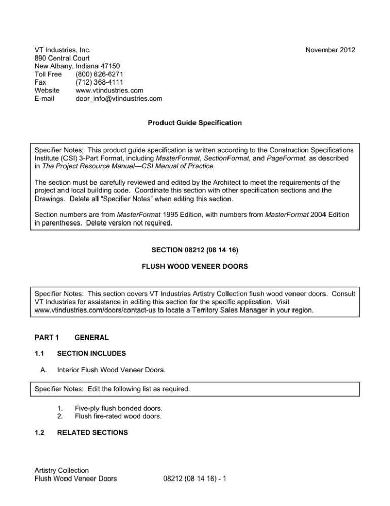 print this tab VT Industries