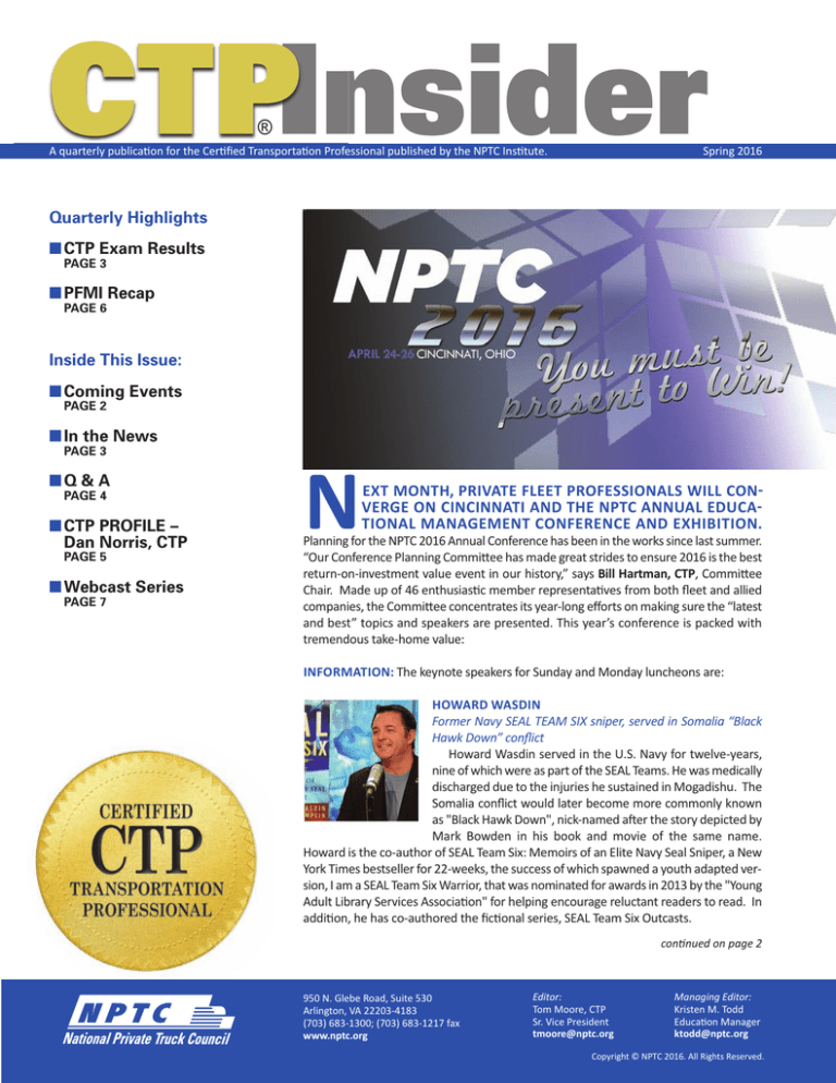  National Private Truck Council