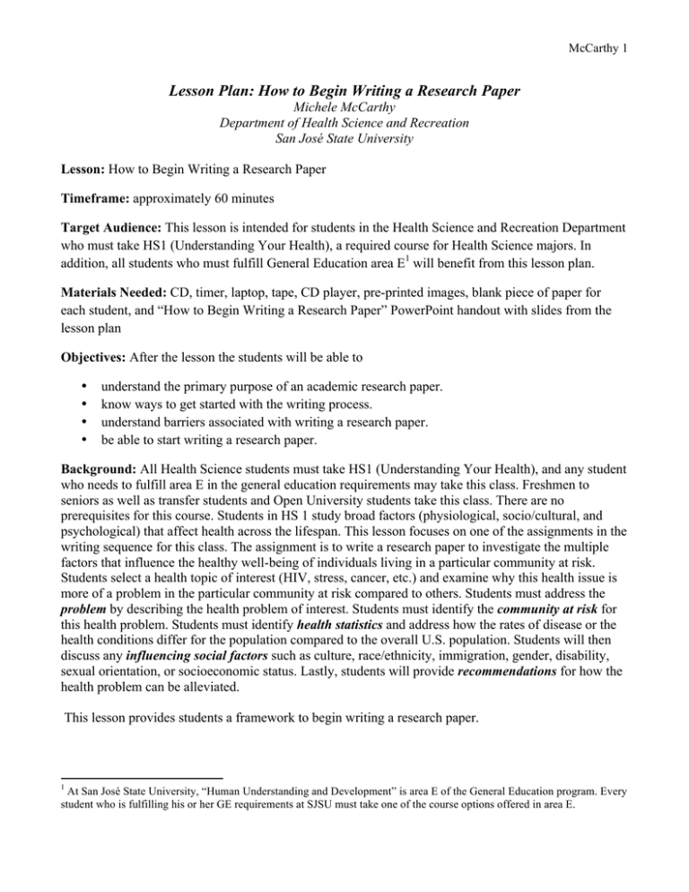 Lesson Plan How To Begin Writing A Research Paper lesson-plan-how-to-begin-writing-a-research-paper