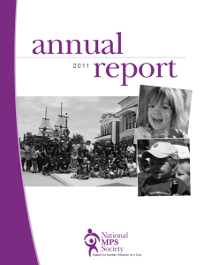 2011 Annual Report - National MPS Society