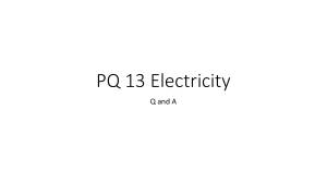 PQ 13 Electricity - Year 11 Electricity
