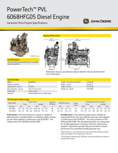 PowerTech™ PVL 6068HFG05 Diesel Engine