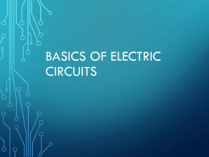 Basics of Electric Circuits