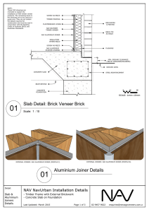 Slab Detail: Brick Veneer Brick Aluminium