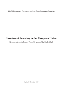 Investment financing in the European Union