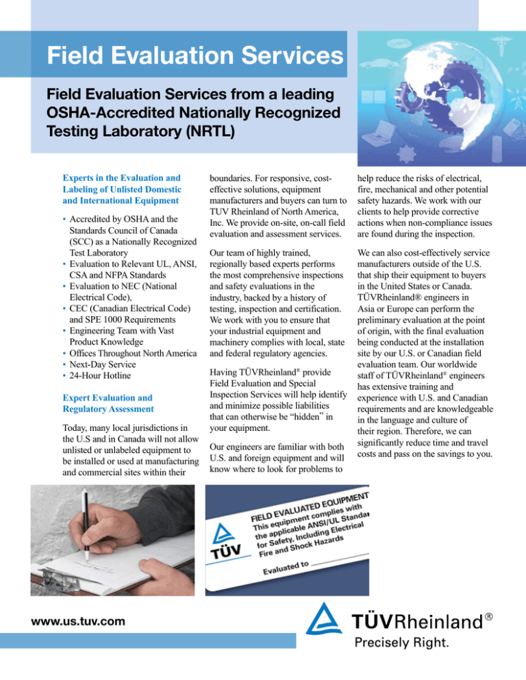 Field Evaluation Services