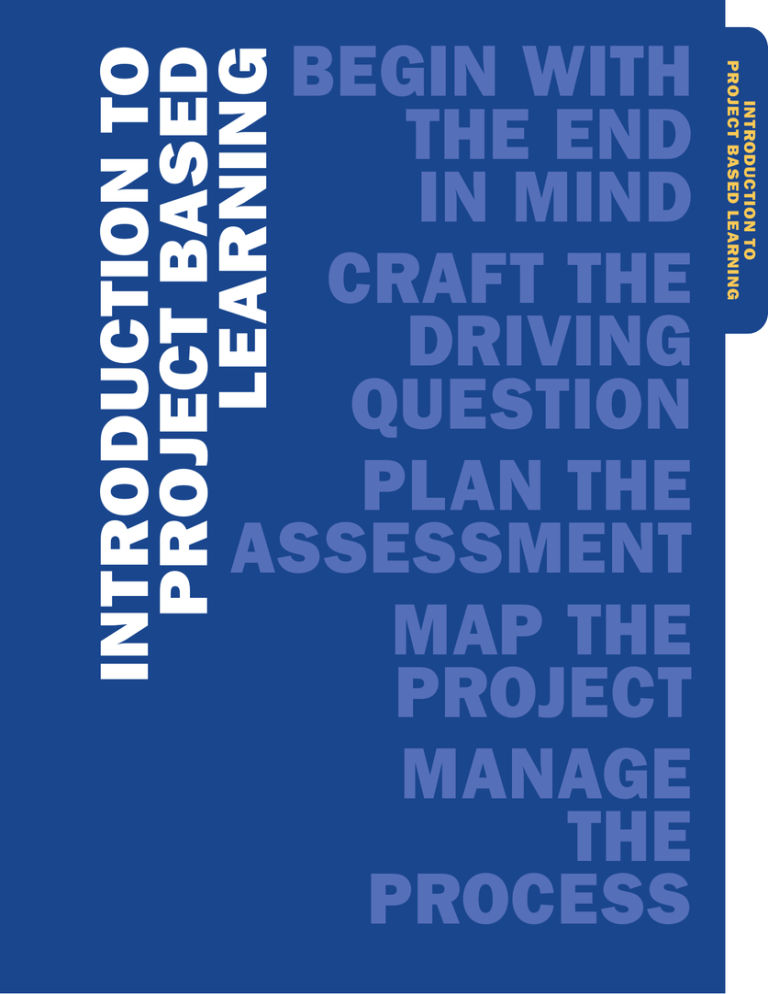 Introduction to Project Based Learning
