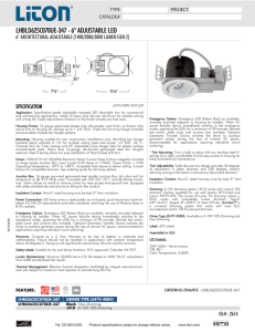 Specification Sheet