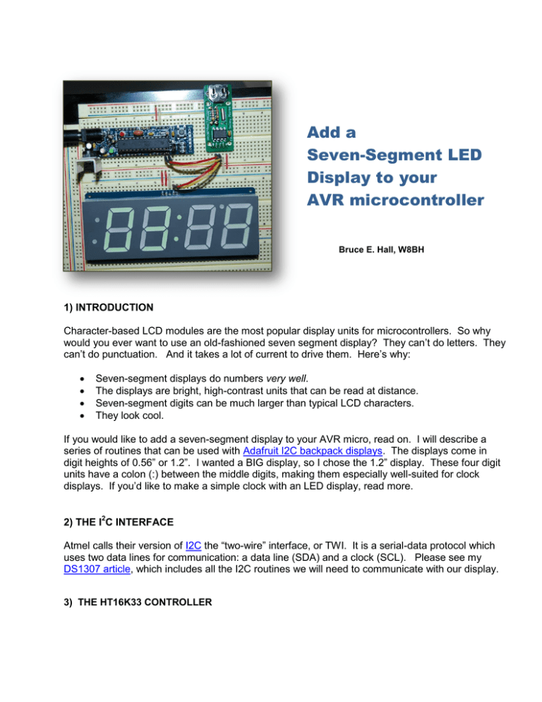 AVR Microcontroller Seven-Segment LED Display Guide