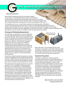PVC Waterstop Installation Guide | Concrete Joints
