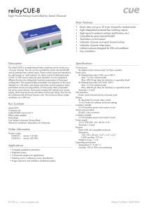 Cut Sheet - cuesystem.com