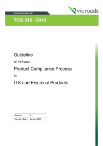 TCG 016 - 2015 Guideline Product Compliance Process ITS and