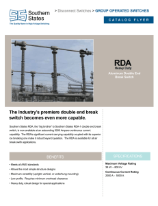 RDA 38kV-800kV Catalog Flyer