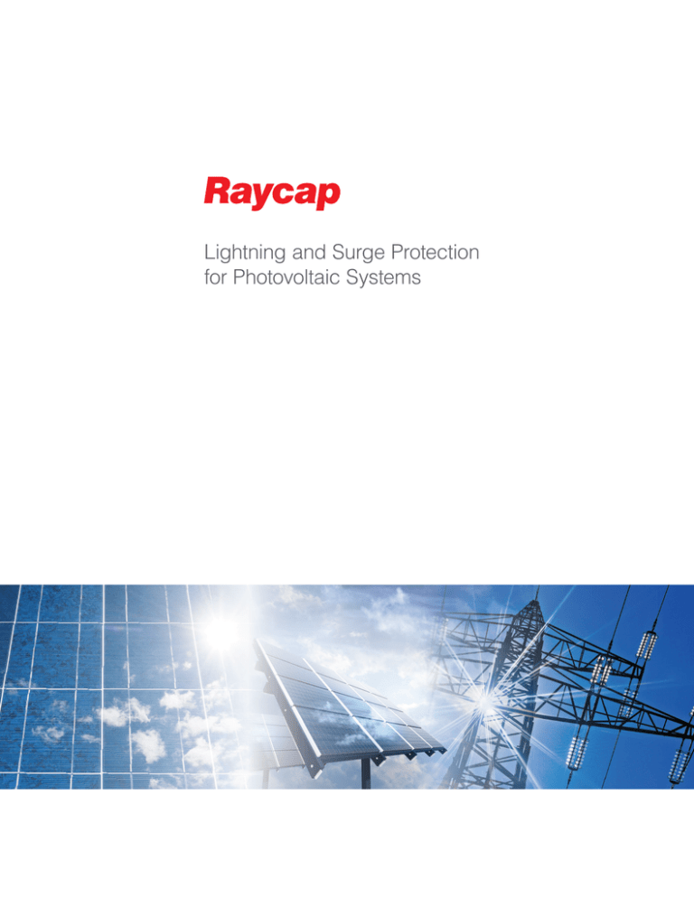 Lightning And Surge Protection For Photovoltaic Systems