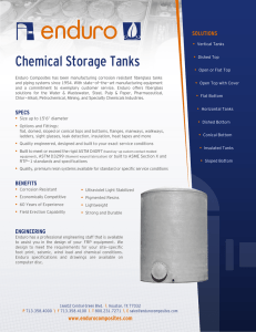 Enduro Chemical Storage Tanks Data Sheet