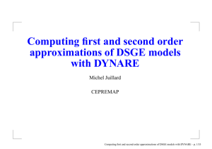 Computing first and second order approximations of DSGE