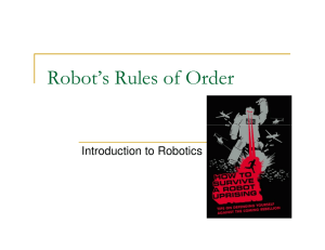 Robot`s Rules of Order