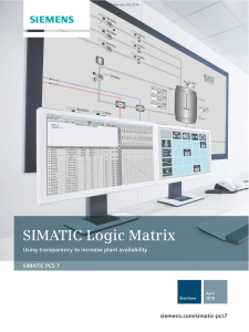 SIMATIC Logic Matrix: Plant Availability & Transparency