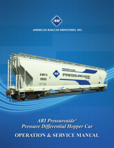 ARI Pressureaide Hopper Car Operation & Service Manual