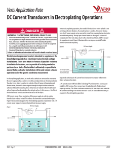 DC Current Transducers in Electroplating Operations