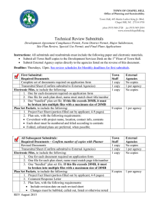 Technical Review Submittals