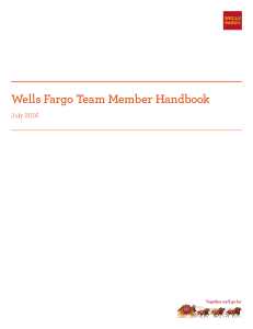 Wells Fargo Team Member Handbook - June