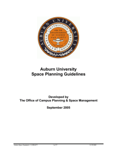 Auburn University Space Planning Guidelines