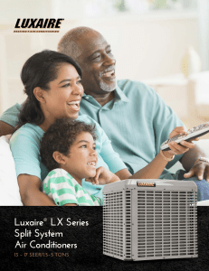 Luxaire® LX Series Split System Air Conditioners