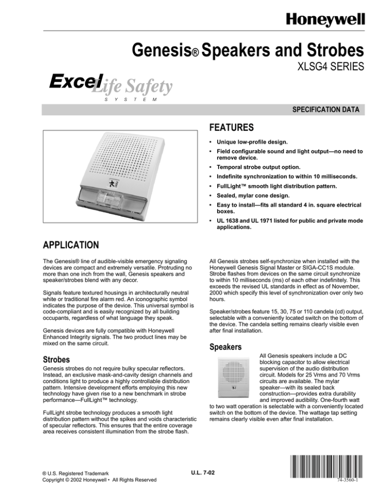 Genesis Speakers and Strobes