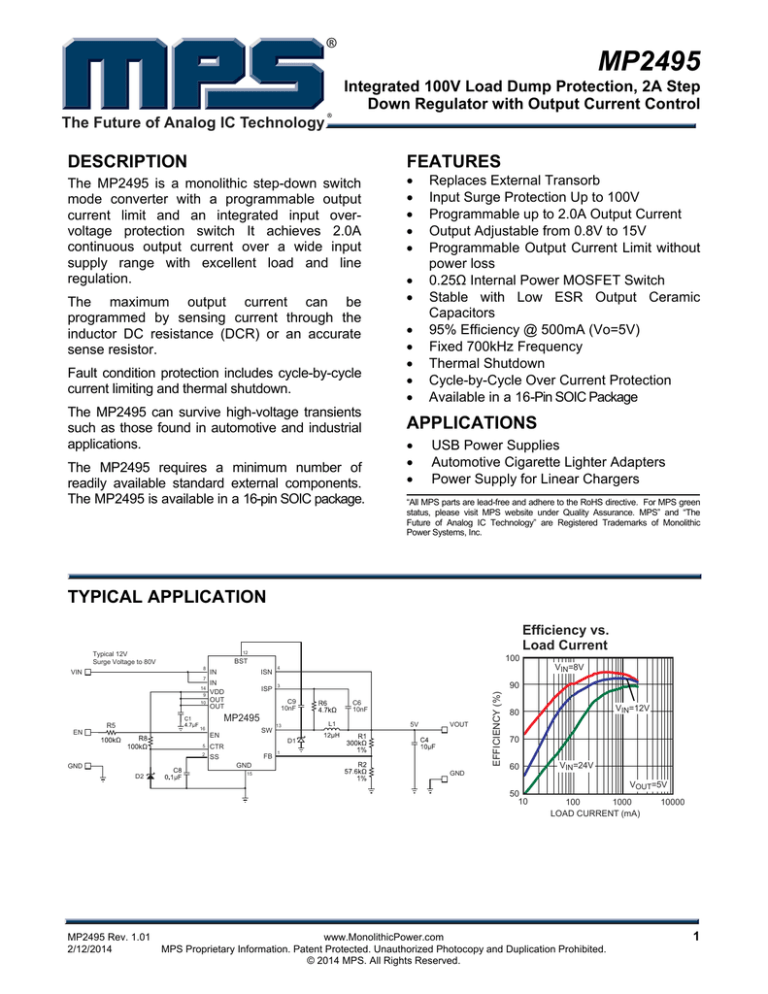 MP2495 - Monolithic Power System