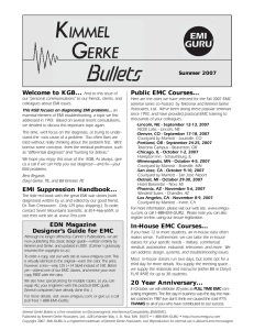 Public EMC Courses... In-House EMC Courses... 20 Year - Emi-guru