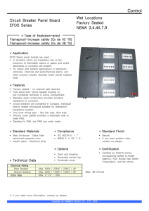EFDS Series Control Circuit Breaker Panel Board Datasheet