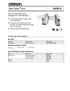 Star-Delta Timer H3DE-G