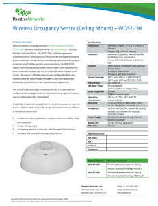 Wireless Occupancy Sensor (Ceiling Mount