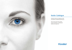 Keeler Ophthalmic Instruments Catalogue