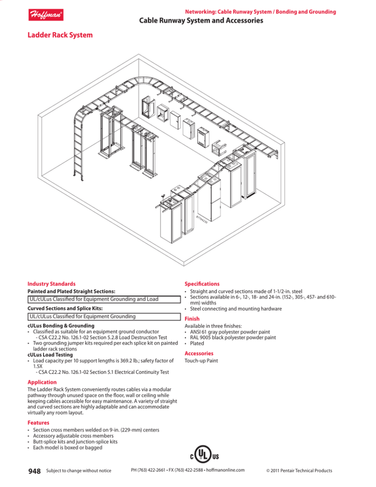 Specifiers Guide Chapter 9: Networking - Cable Runway